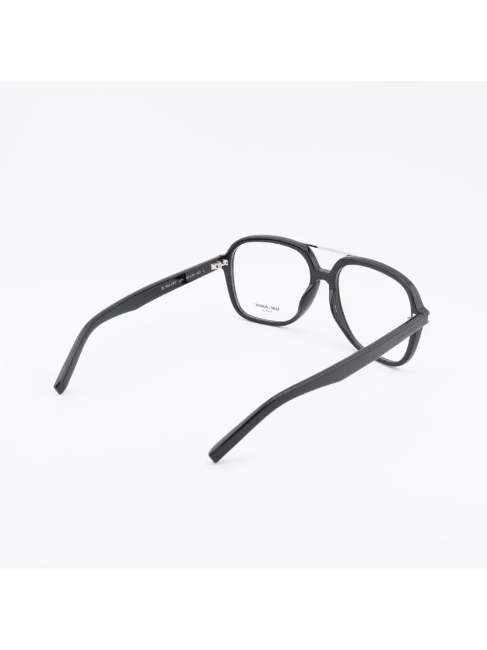 Saint Laurent SL545 OPT 001 Eyeglasses Shiny Black 58mm Square Frame